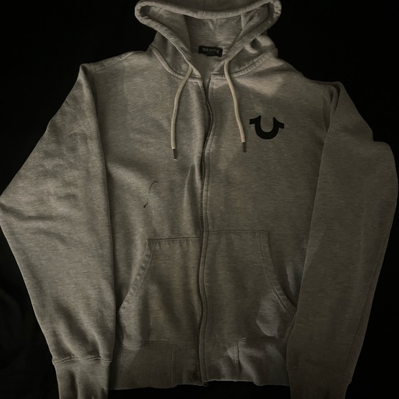 True Religion Heather Gray Hoodie